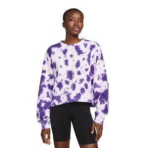 Nike Women's Purple Tie-Dye Sweatshirt